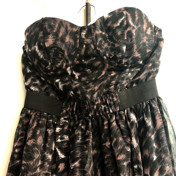 DAYTIME LEOPARD PRINT STRAPLESS DRESS - Picture 2 of 5